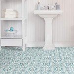Blue Radiance Peel & Stick Floor Tiles