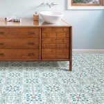 Blue Radiance Peel & Stick Floor Tiles