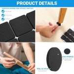 96 Pcs Non-Slip Foam Floor Protectors Pads