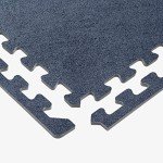 Charcoal Gray Interlocking Foam Carpet Tiles - 24x24