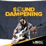 Acoustic Sound Dampening Blanket with Grommets, Black