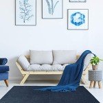 Charcoal Gray Interlocking Foam Carpet Tiles - 24x24