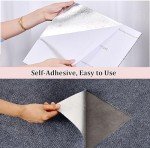Self-Adhesive Grey Carpet Tiles - 20 Pack 12"x12