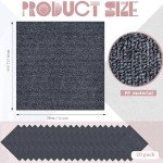 Self-Adhesive Grey Carpet Tiles - 20 Pack 12"x12