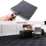 Self-Adhesive Grey Carpet Tiles - 20 Pack 12"x12