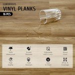 Light Oak Peel and Stick Vinyl Floor Tiles - 16 Pack