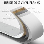 Light Oak Peel and Stick Vinyl Floor Tiles - 16 Pack