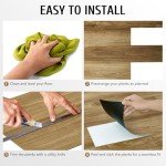 Light Oak Peel and Stick Vinyl Floor Tiles - 16 Pack