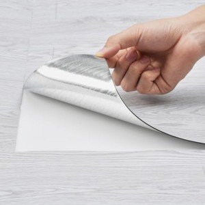 Light Gray Peel & Stick Vinyl Floor Tiles