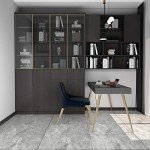 Dark Grey Marble Peel and Stick Vinyl Tiles - 4 Pack