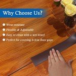 Self-Adhesive Floor Transition Strip - 10ft Brown