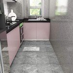 Dark Grey Marble Peel and Stick Vinyl Tiles - 4 Pack