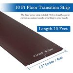Self-Adhesive Floor Transition Strip - 10ft Brown