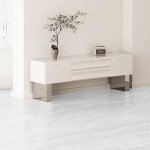 Light Gray Peel & Stick Vinyl Floor Tiles