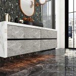 Dark Grey Marble Peel and Stick Vinyl Tiles - 4 Pack