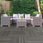 Peel and Stick Commercial Carpet Tile - Black Ice