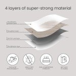 Peel and Stick Vinyl Floor Tiles - 24 Pack