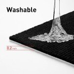 Black Carpet Tiles with Padding - 12x12 Inch