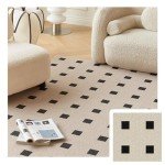 Purefull 12 Pack Removable Carpet Tiles - Black