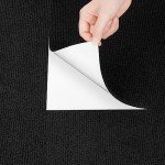 Black Carpet Tiles with Padding - 12x12 Inch