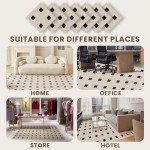 Purefull 12 Pack Removable Carpet Tiles - Black