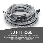 Universal Central Vacuum Hose Kit with Turbo Nozzles