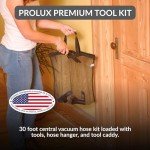 Universal Central Vacuum Hose Kit with Turbo Nozzles