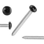 QISHENG 110 PCS Stainless Steel Wood Screw Set