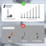 QISHENG 110 PCS Stainless Steel Wood Screw Set