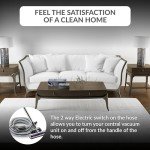 Universal Central Vacuum Hose Kit with Turbo Nozzles