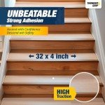 Clear Non-Slip Stair Treads for Wooden Steps