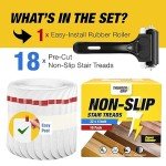 Clear Non-Slip Stair Treads for Wooden Steps