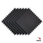 Norsk Interlocking Foam Gym Mats, 24"x24", 6-Pack
