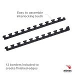 Norsk Interlocking Foam Gym Mats, 24"x24", 6-Pack