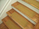Berber Carpet Stair Treads - Natural - 24"x8" - 15-Pack