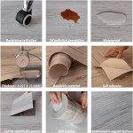 Waterproof Peel and Stick Wood Plank Tiles - 12 Pack