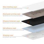 Biyoee 36-Pack Peel and Stick Vinyl Floor Tiles