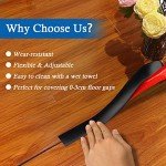 Self-Adhesive Floor Transition Strip - 10ft, Black