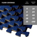 Durable 3/8" Interlocking Foam Carpet Tiles
