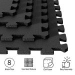 Interlocking EVA Foam Mat Tiles - 8-Pack