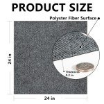 CUCOS 24" Peel and Stick Carpet Tiles – 10 PCS