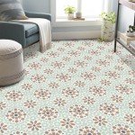 Orange Peel and Stick Vinyl Floor Tiles - 20 Pack