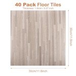 40 Pack Self Adhesive Peel and Stick Floor Tiles
