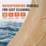 VEVOR Interlocking Vinyl Floor Tiles - Wood Grain