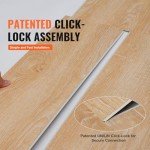 VEVOR Interlocking Vinyl Floor Tiles - Wood Grain