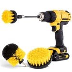 HIWARE Drill Brush Set with 3 Cleaning Heads