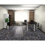 Mohawk Basics 24" Berber Carpet Tile - Ocean Deep