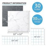 Art3d Peel and Stick Vinyl Floor Tiles - 30 Pack