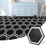 Hexagon Peel and Stick Vinyl Floor Tiles - 30-Pack