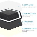 Hexagon Peel and Stick Vinyl Floor Tiles - 30-Pack